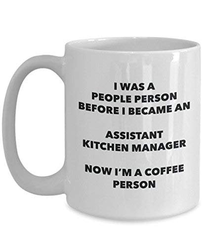 Assistant Kitchen Manager Coffee Person Mug - Funny Tea Cocoa Cup - Birthday Christmas Coffee Lover Cute Gag Gifts Idea