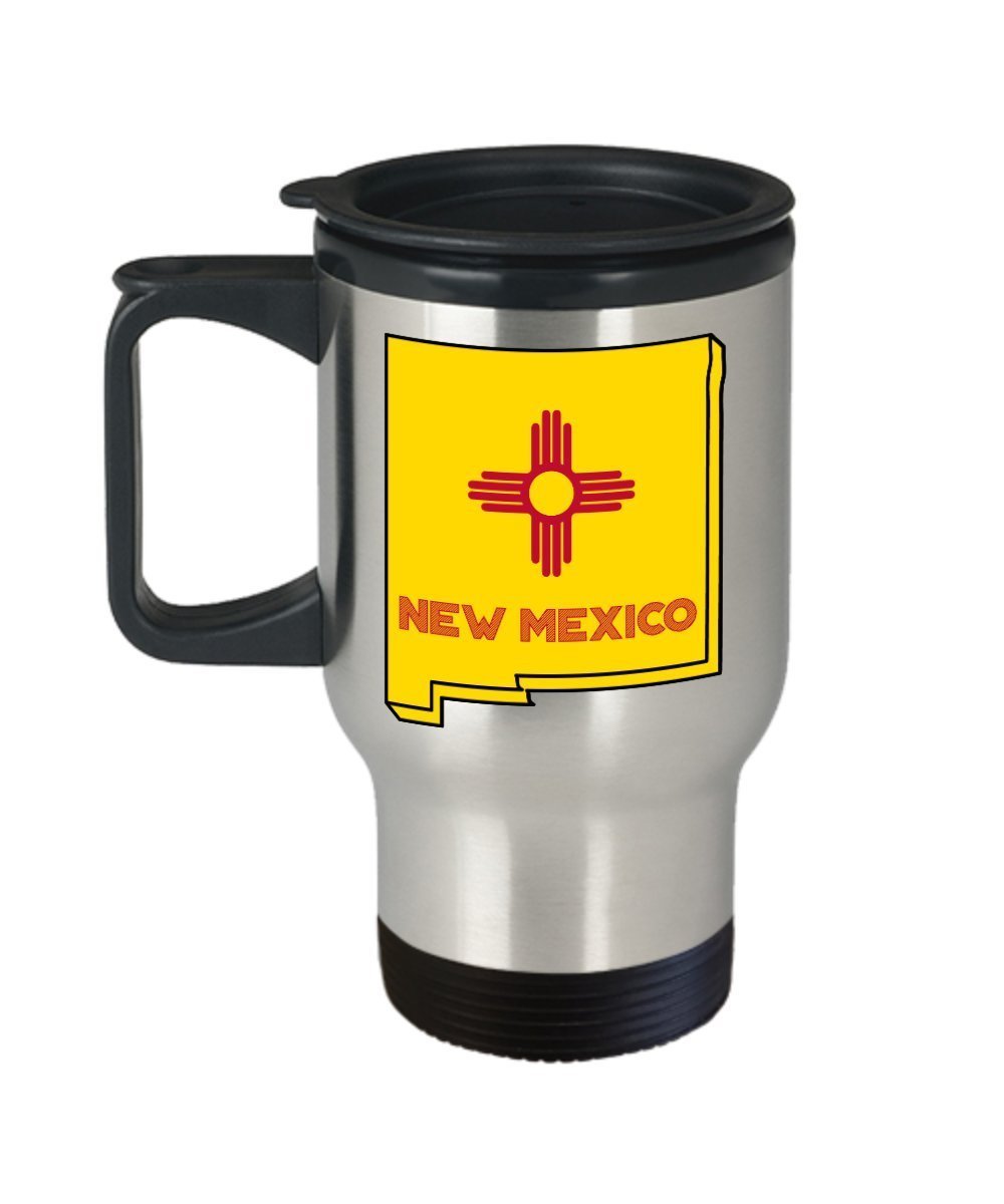 New Mexico Travel Mug - Funny Tea Hot Cocoa Coffee Insulated Tumbler - Novelty Birthday Christmas Anniversary Gag Gifts Idea