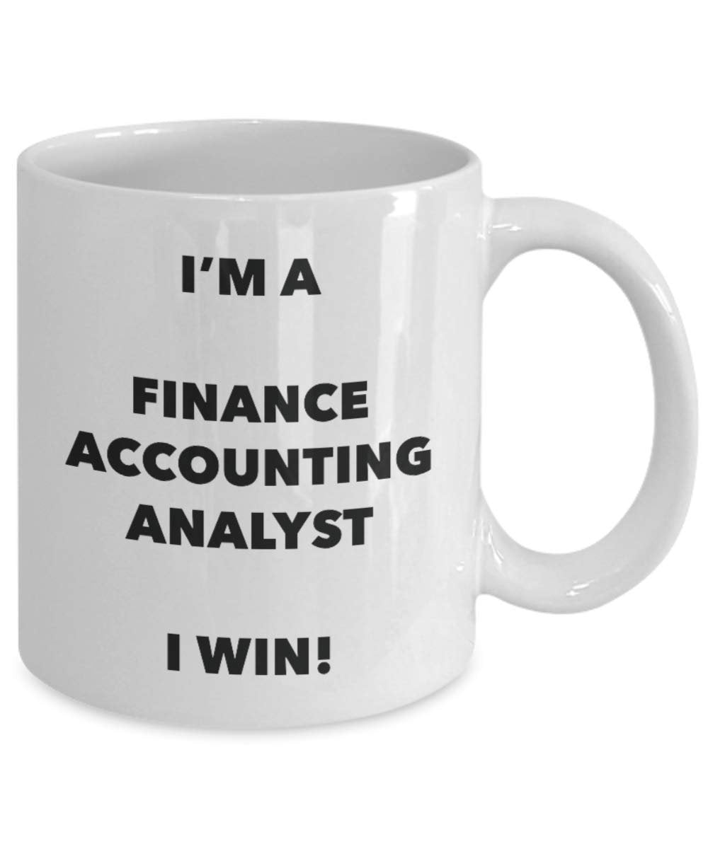 I' m A Finance contabile Analyst tazza i Win – Funny Coffee Cup – novelty Birthday Christmas GAG regalo idea 15oz Infradito colorati estivi, con finte perline