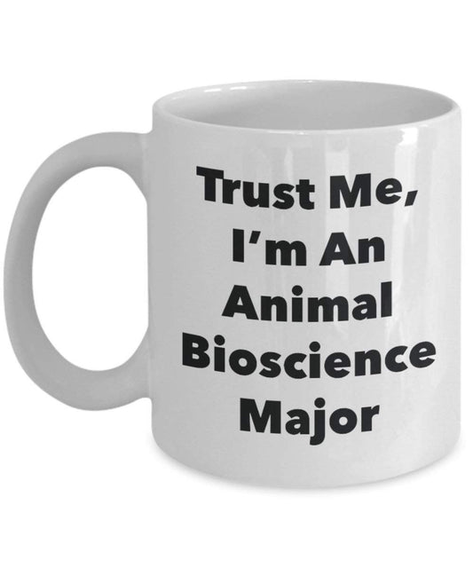 Trust Me, je suis un Animal Bioscience principaux Mug rigolo – Tasse à café – Cute Graduation Gag Gifts idées pour vos amis et Camarades de classe 11oz blanc