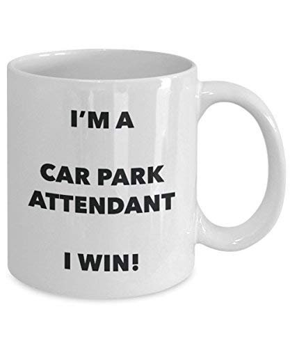 Car Park Attendant mug – I' m A Car Park Attendant i Win. – Funny Coffee Cup – novelty Birthday Christmas GAG regalo idea 15oz Infradito colorati estivi, con finte perline