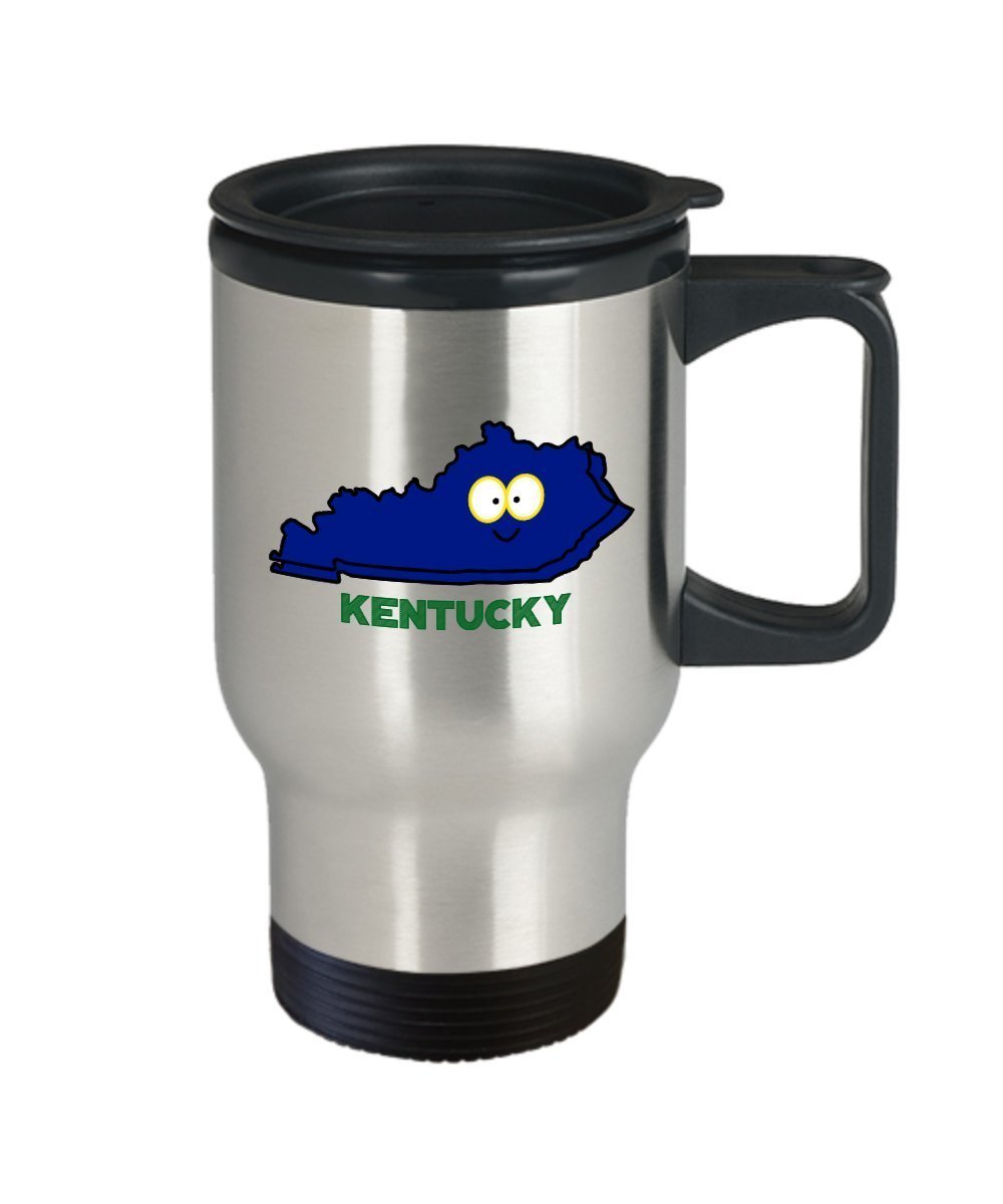 Kentucky Travel Mug - Funny Tea Hot Cocoa Coffee Insulated Tumbler - Novelty Birthday Christmas Anniversary Gag Gifts Idea