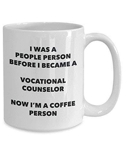 Vocational Counselor Coffee Person Mug - Funny Tea Cocoa Cup - Birthday Christmas Coffee Lover Cute Gag Gifts Idea