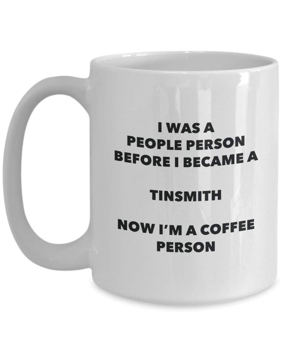 Tinsmith Coffee Person Mug - Funny Tea Cocoa Cup - Birthday Christmas Coffee Lover Cute Gag Gifts Idea
