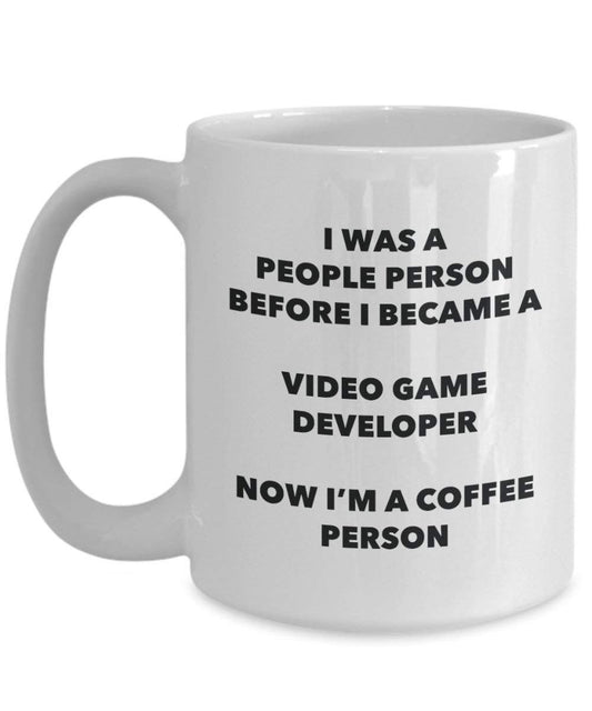 Video Game Developer Coffee Person Mug - Funny Tea Cocoa Cup - Birthday Christmas Coffee Lover Cute Gag Gifts Idea