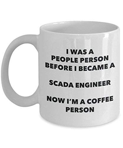 Scada Engineer Coffee Person Mug - Funny Tea Cocoa Cup - Birthday Christmas Coffee Lover Cute Gag Gifts Idea