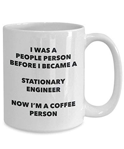 Stationary Engineer Coffee Person Mug - Funny Tea Cocoa Cup - Birthday Christmas Coffee Lover Cute Gag Gifts Idea