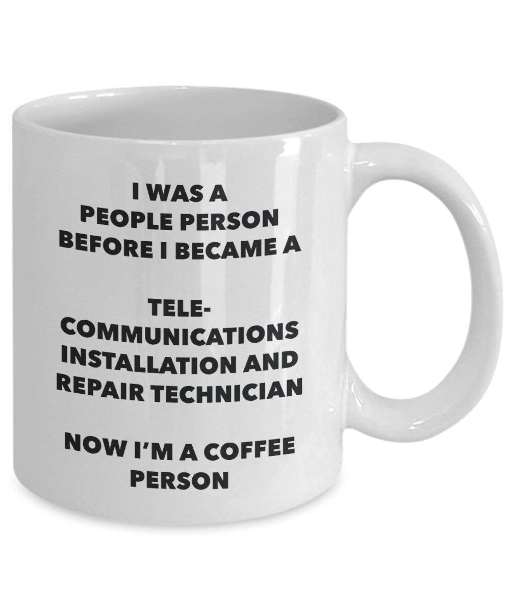 Telecommunications Installation And Repair Technician Coffee Person Mug - Funny Tea Cocoa Cup - Birthday Christmas Coffee Lover Cute Gag Gifts Idea