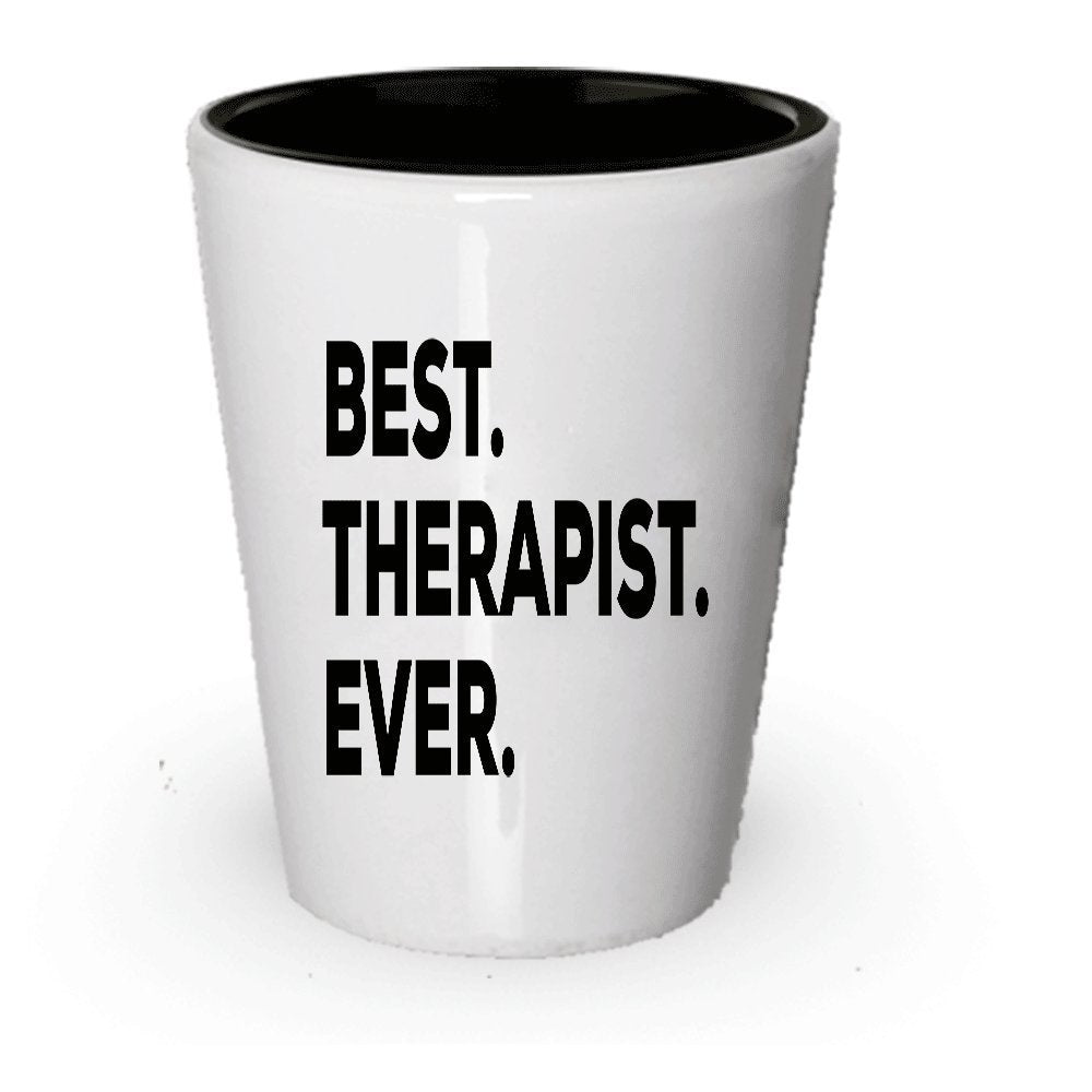 Therapist Shot Glass - Best Therapist Ever - Funny Novelty Gift Idea For Therapists - Birthday Christmas Present (4)