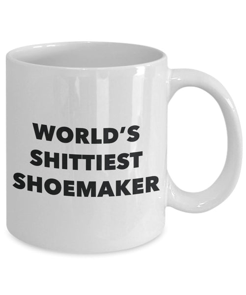 Kaffeebecher mit Schuhmacher – World's Shittiest Shoemaker – Geschenke für Schuhmacher – lustige Geschenkidee zum Geburtstag