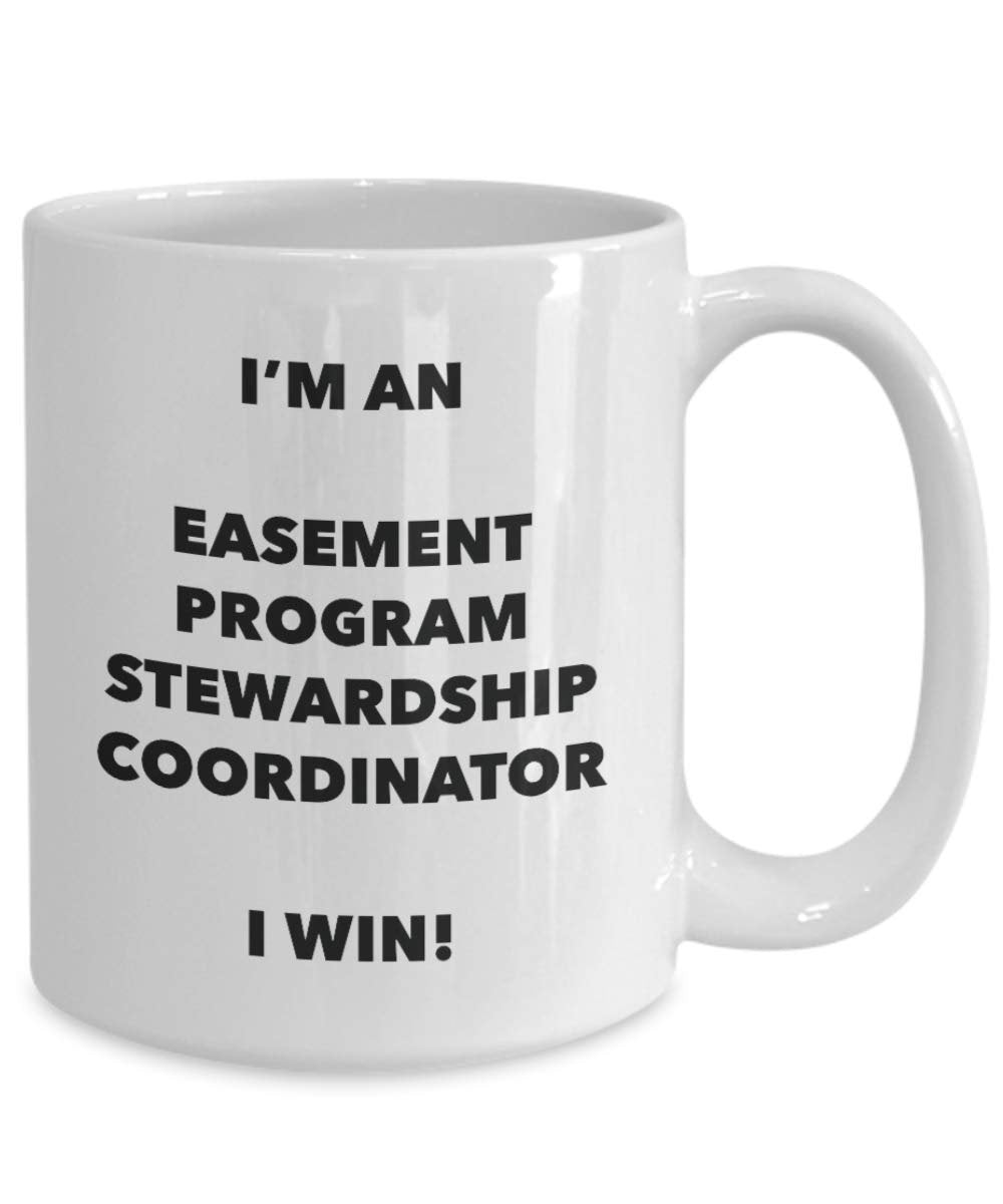 Je suis une Servitude (Droit Français) Programme Stewardship Coordinator I Win. – Funny Tasse à café – Fantaisie anniversaire Idée de Gag cadeaux de Noël 15oz blanc