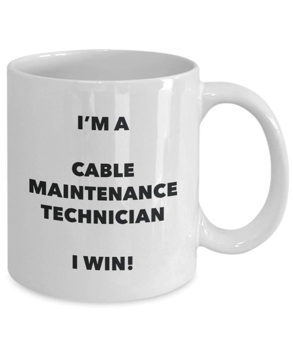 Cavo Maintenance Technician mug – I' m A cavo Maintenance Technician i Win. – Funny Coffee Cup – Birthday Christmas Gifts idea 15oz Infradito colorati estivi, con finte perline
