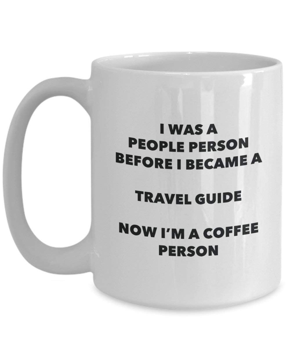 Travel Guide personne à café Mug Tasse à thé de cacao – rigolo – Anniversaire de Noël amateur de café mignon Gag Gifts Idée 11oz blanc