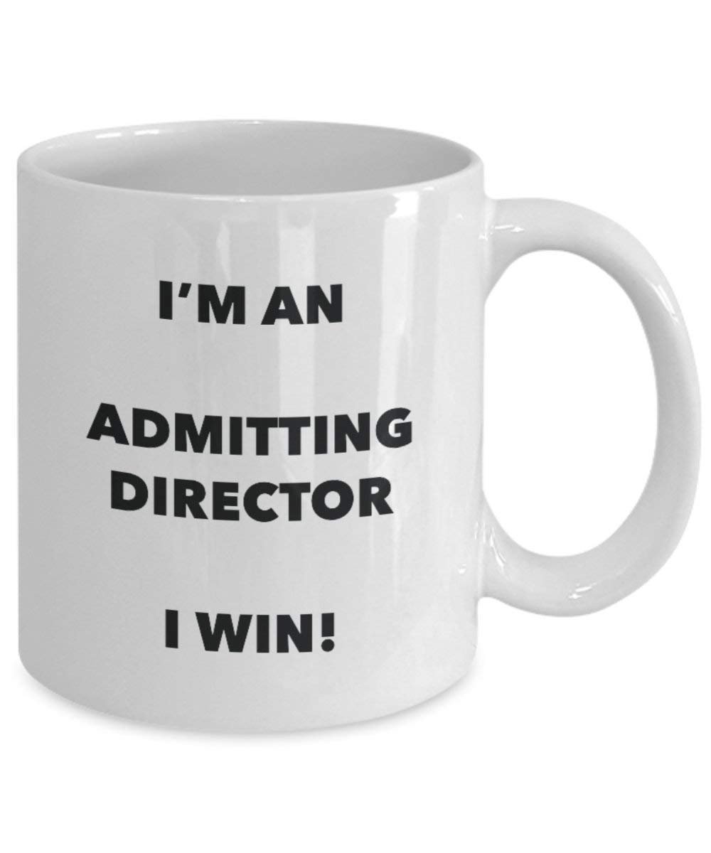 Aufnahme Director Tasse – Ich bin ein Zulassung Director I Win. – Funny Kaffeetasse – Neuheit Geburtstag Weihnachten Gag Geschenke Idee