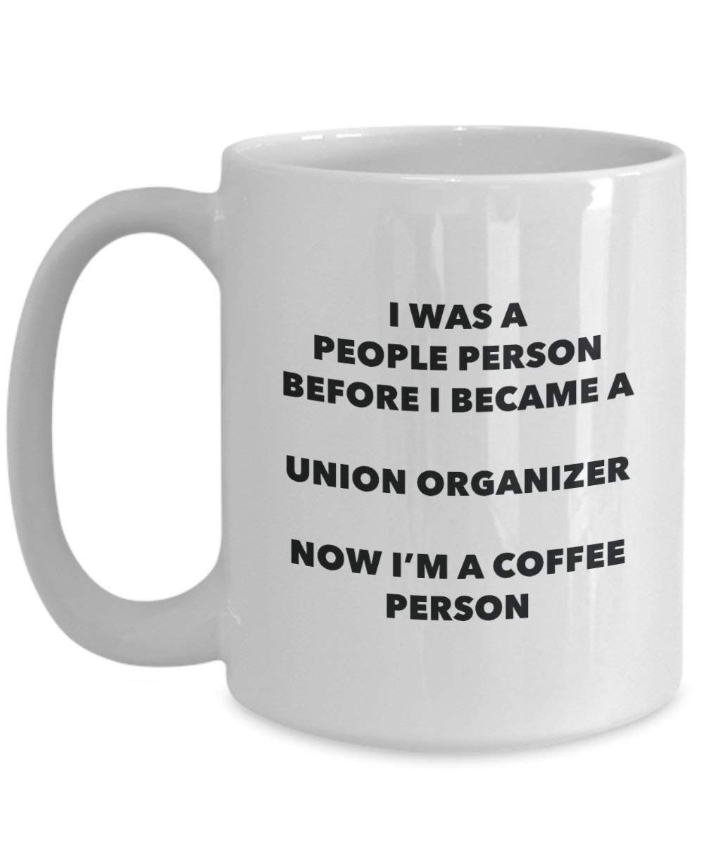 Union Organiseur Café personne Mug – Funny Tasse à thé de cacao – Anniversaire de Noël amateur de café mignon Gag Gifts Idée 15oz blanc