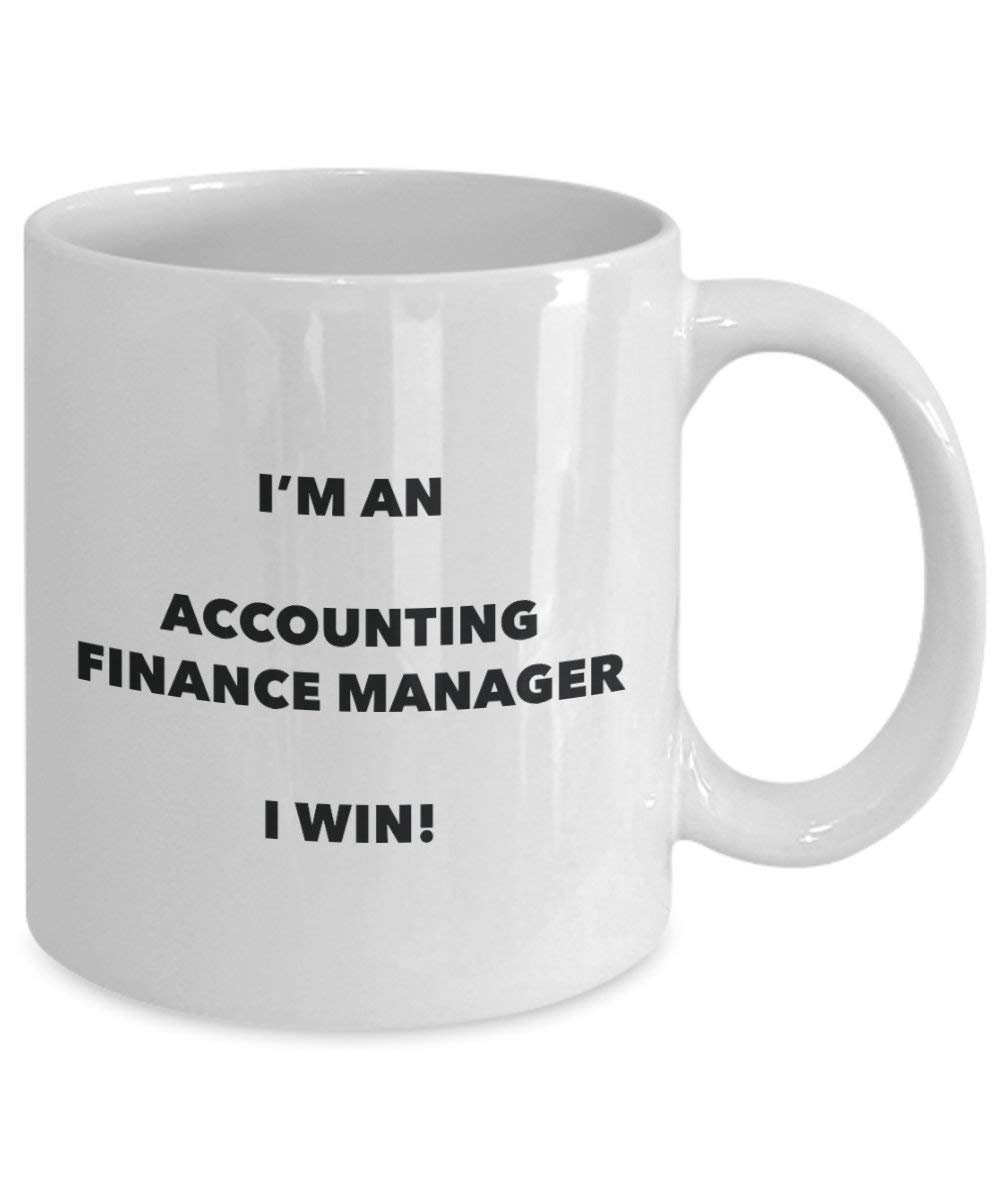 ACCOUNTING Finance Manager Tasse – Ich bin eine Accounting Manager I Win. – Funny Kaffeetasse – Neuheit Geburtstag Weihnachten Gag Geschenke Idee 11oz weiß
