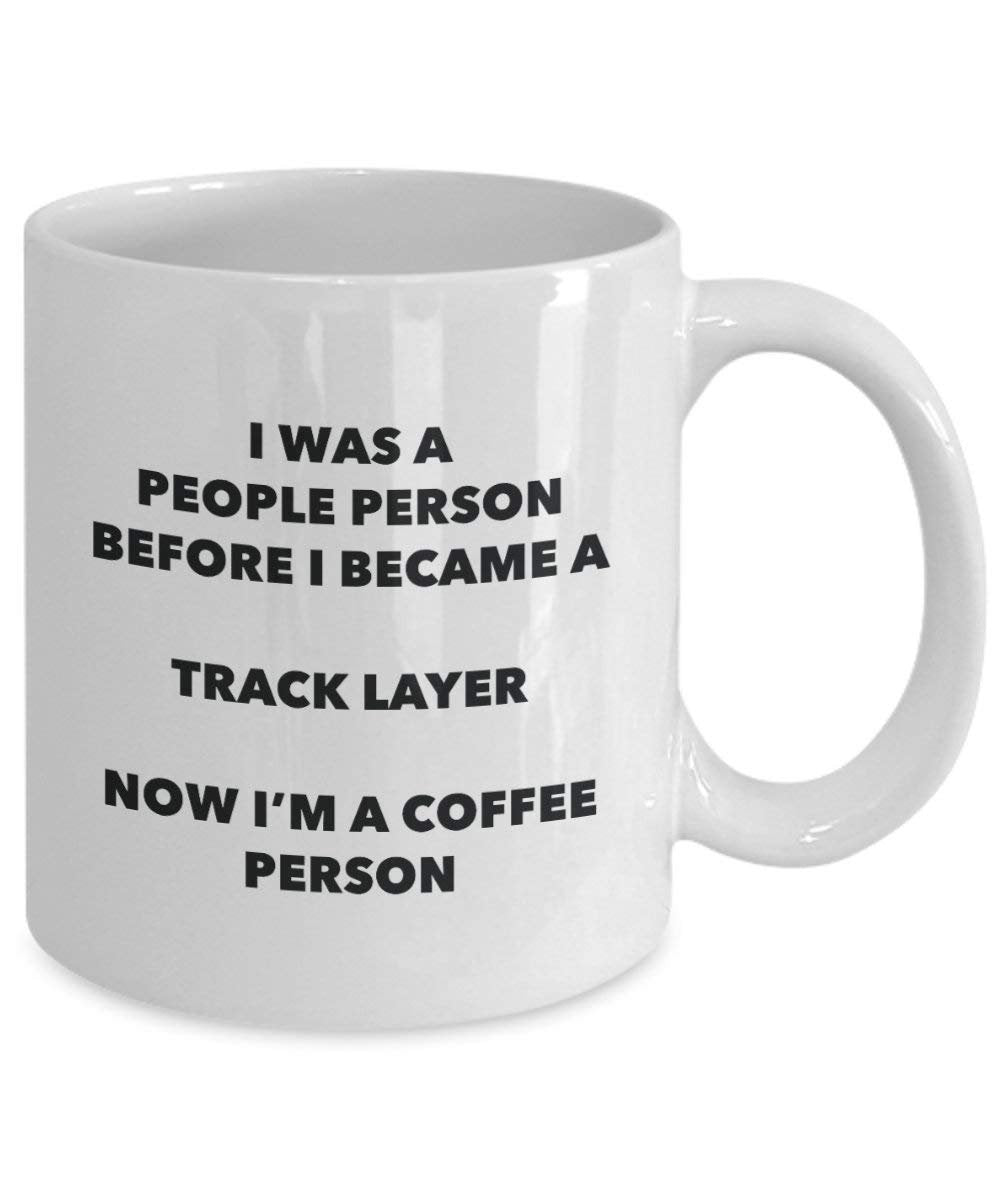 Tracklayer Coffee Person Mug - Funny Tea Cocoa Cup - Birthday Christmas Coffee Lover Cute Gag Gifts Idea