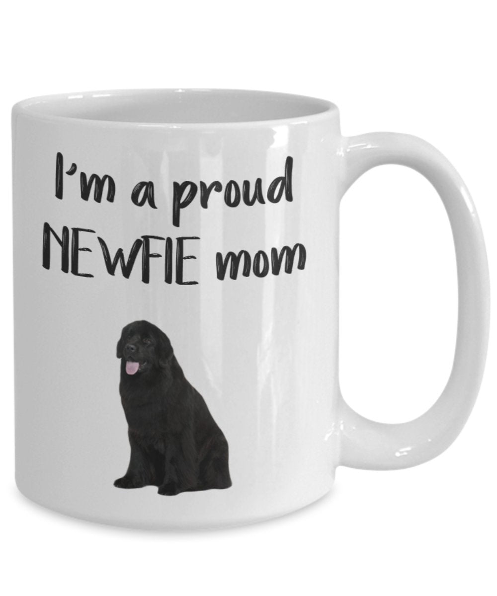 Newfie Mom Mug - Funny Tea Hot Cocoa Coffee Cup - Novelty Birthday Gift Idea