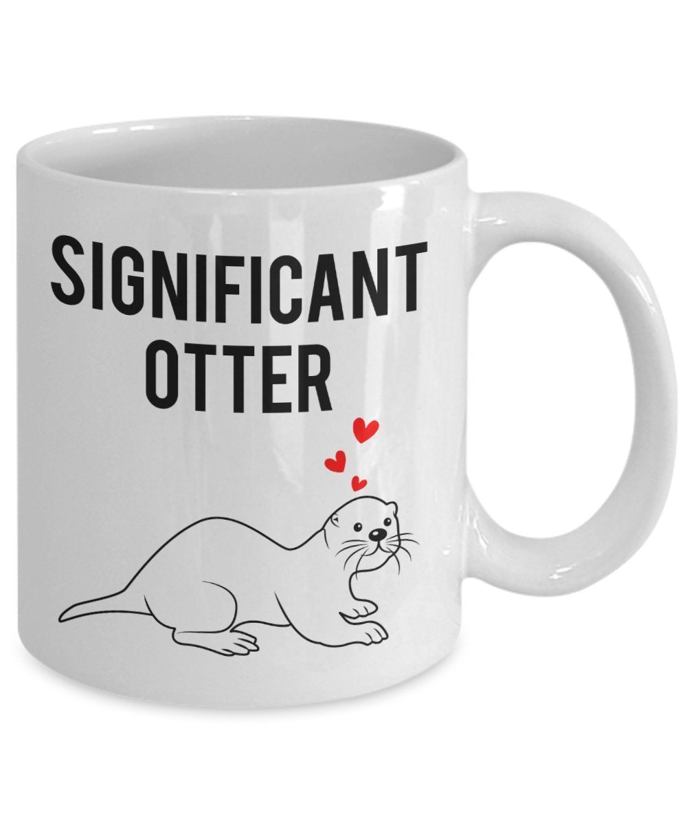 Lustige Tasse mit Aufschrift"Signifikant Otter", für Tee/Kakao / Kaffee