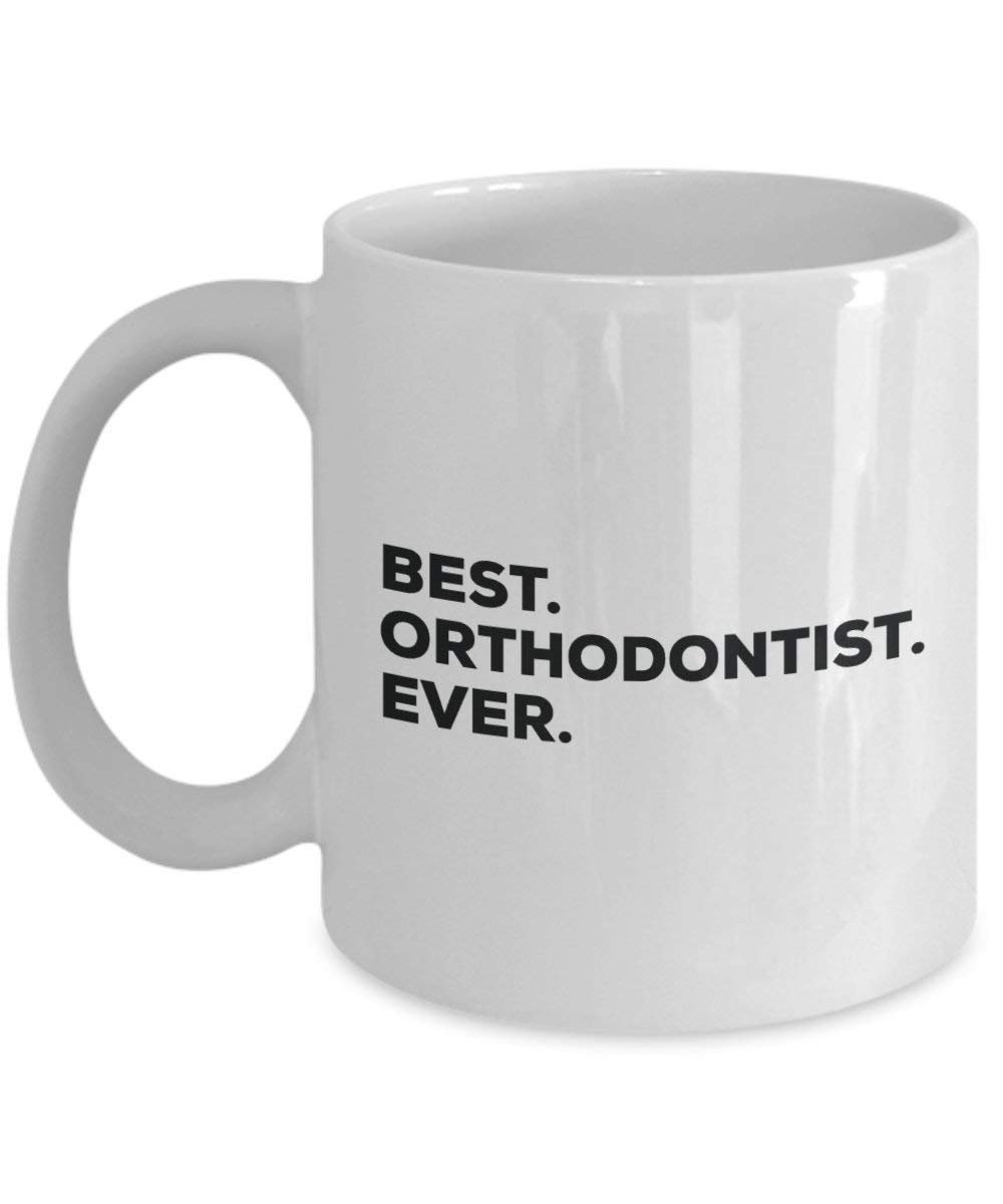 Best Kieferorthopäden Ever Tasse, Funny Coffee Cup – Thank You Anerkennung für Weihnachten Geburtstag Urlaub Einzigartiges Geschenk Ideen 15oz weiß