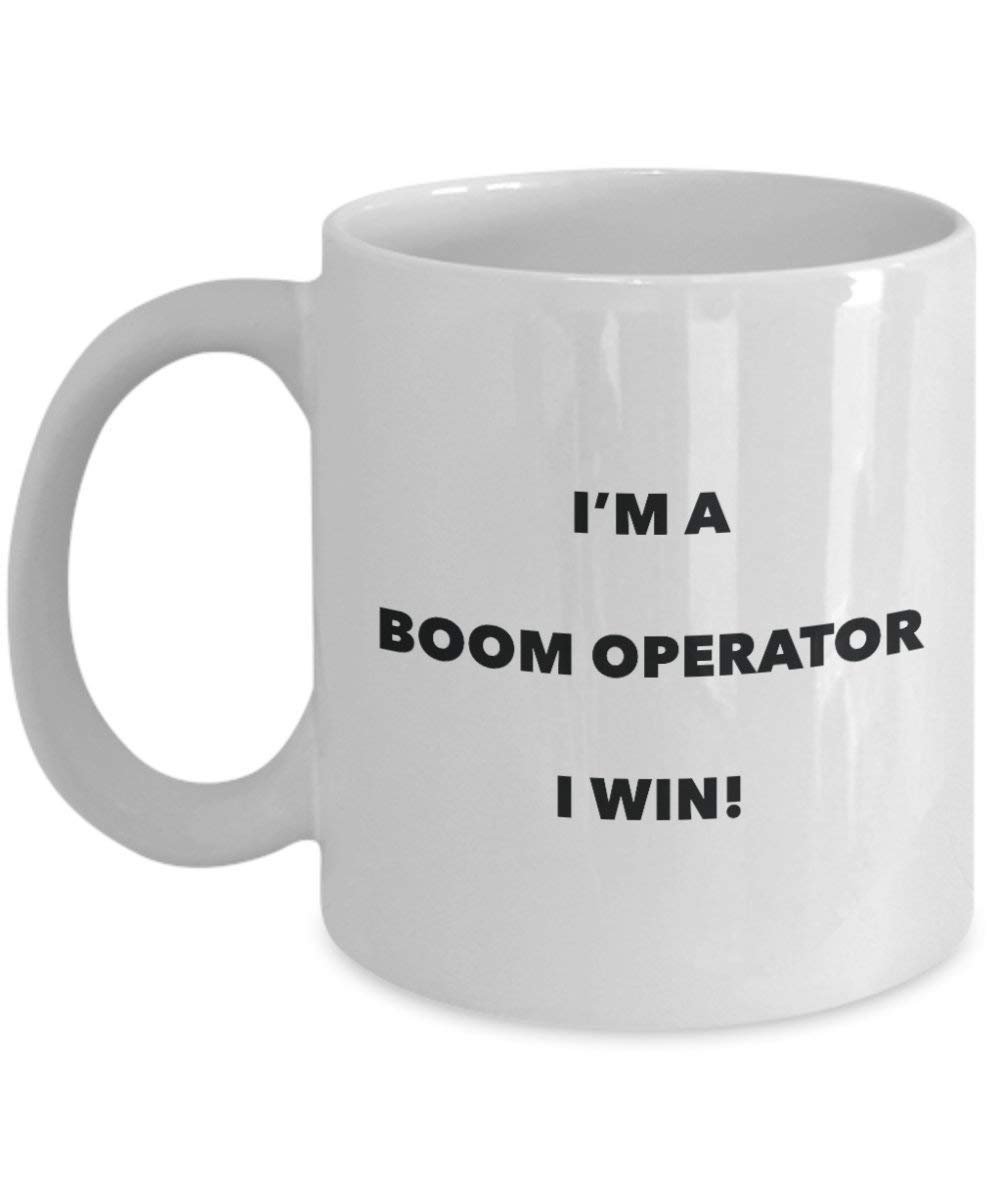 Boom Operator Tasse – I 'm a Boom Operator I Win. – Funny Kaffeetasse – Neuheit Geburtstag Weihnachten Gag Geschenke Idee
