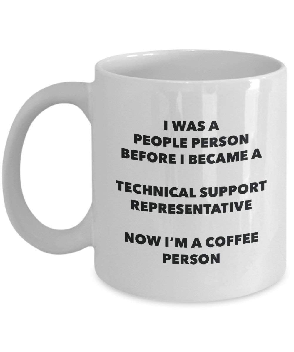 Supporto tecnico rappresentante cacao persona – Tazza da tè caffè tazza – Birthday Christmas Coffee Lover cute GAG regalo idea 15oz Infradito colorati estivi, con finte perline
