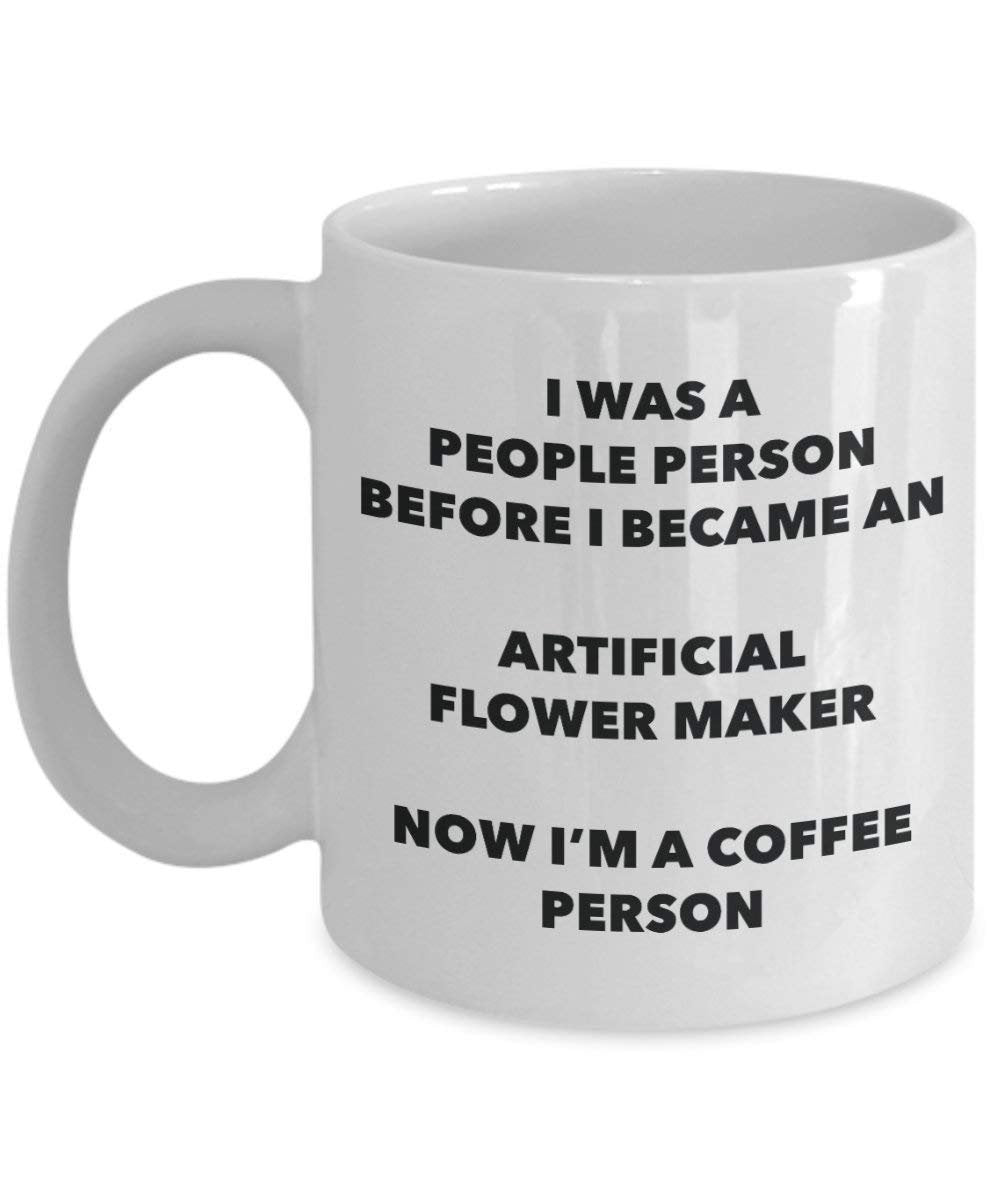 Artificial Flower Maker Coffee Person Mug - Funny Tea Cocoa Cup - Birthday Christmas Coffee Lover Cute Gag Gifts Idea
