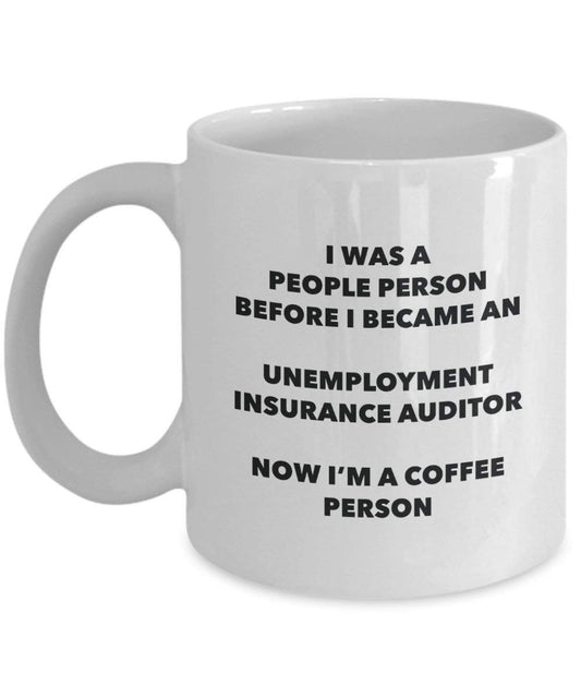 Chômage Insurance Auditor personne à café Mug Tasse à thé de cacao – rigolo – Anniversaire de Noël amateur de café mignon Gag Gifts Idée 11oz blanc