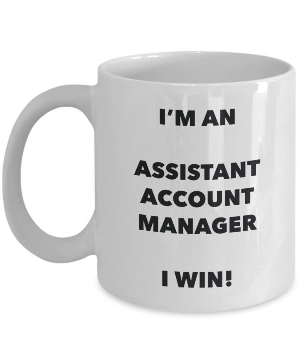 ASSISTANT Account Manager Tasse – Ich bin ein Assistant Account Manager I Win. – Funny Kaffee Tasse – Geburtstag Weihnachten Gag Geschenke Idee