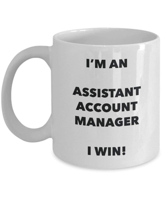 ASSISTANT Account Manager Tasse – Ich bin ein Assistant Account Manager I Win. – Funny Kaffee Tasse – Geburtstag Weihnachten Gag Geschenke Idee
