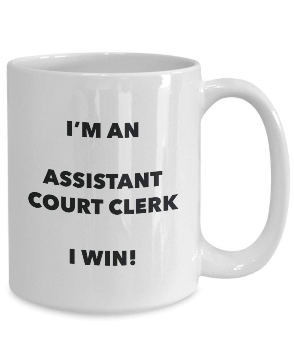 Assistant Greffier Mug – Je suis un Assistant Greffier I Win. – Funny Tasse à café – Fantaisie anniversaire Idée de Gag cadeaux de Noël 11oz blanc