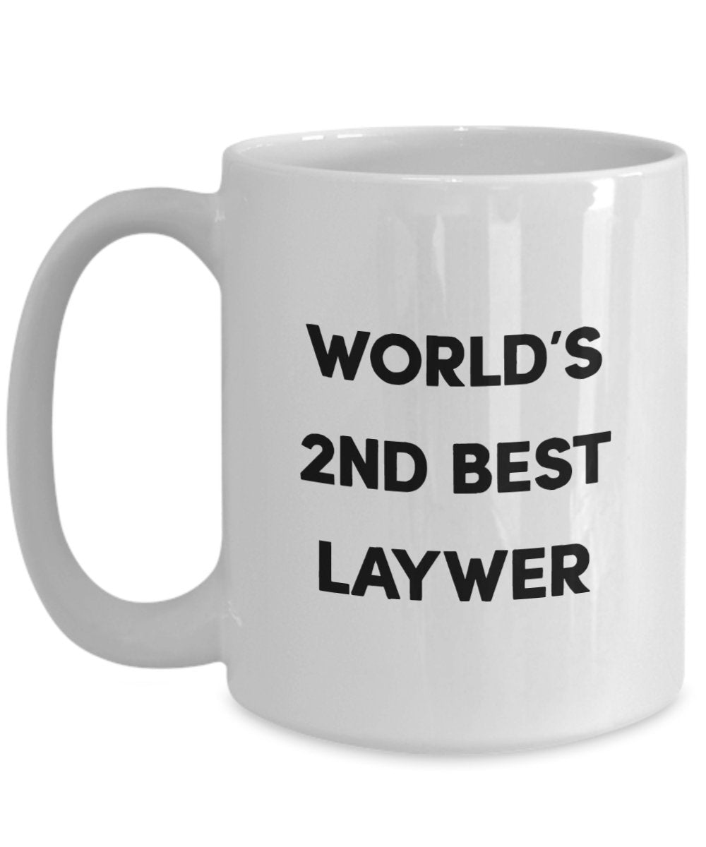 World 's 2 nd Best Lawyer Tasse – Funny Tee Hot Cocoa Kaffeetasse – Neuheit Geburtstag Weihnachten Jahrestag Gag Geschenke Idee