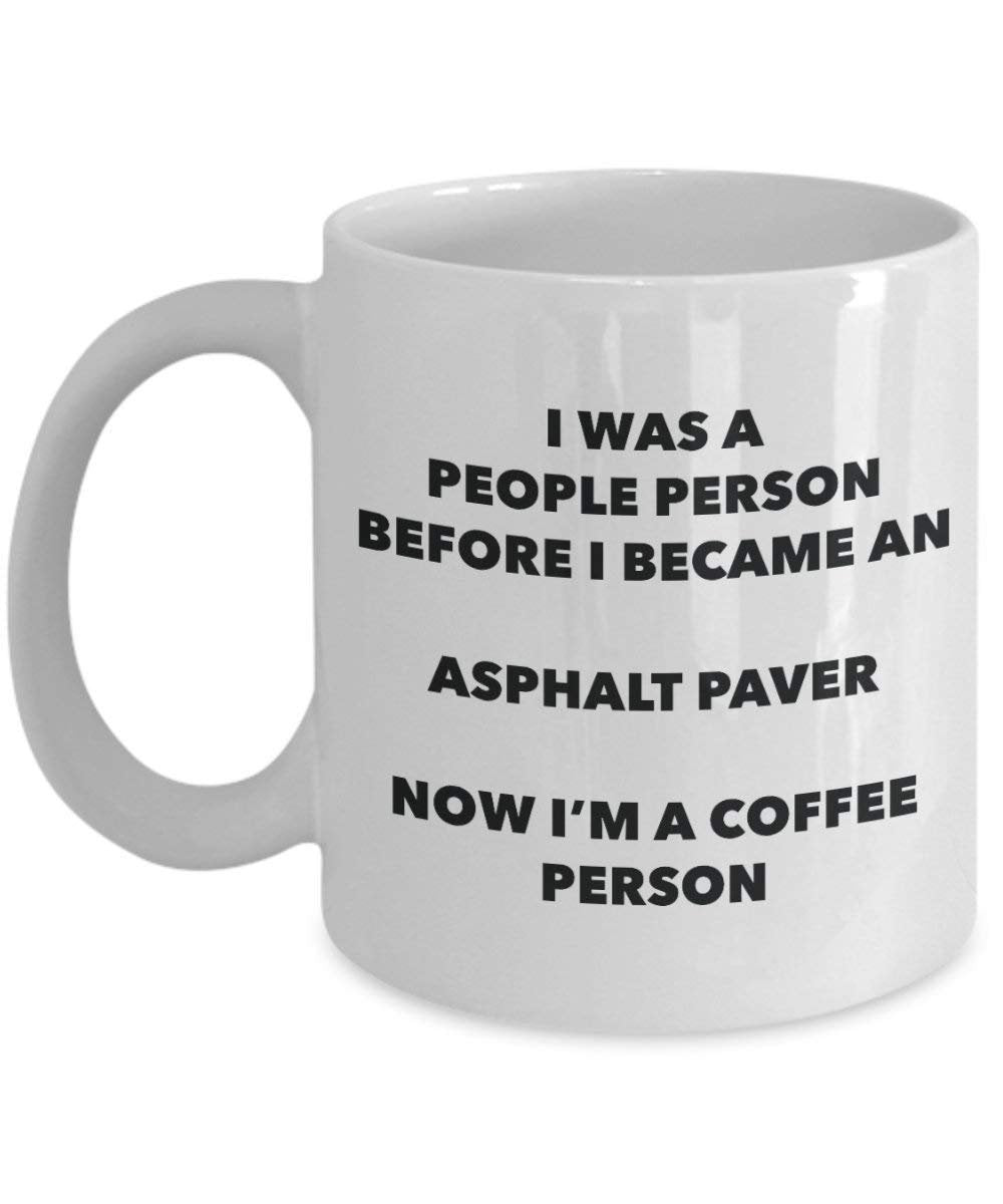 Asphalt Maschine Kaffee Person Tasse – Funny Tee Kakao-Tasse – Geburtstag Weihnachten Kaffee Lover Cute Gag Geschenke Idee
