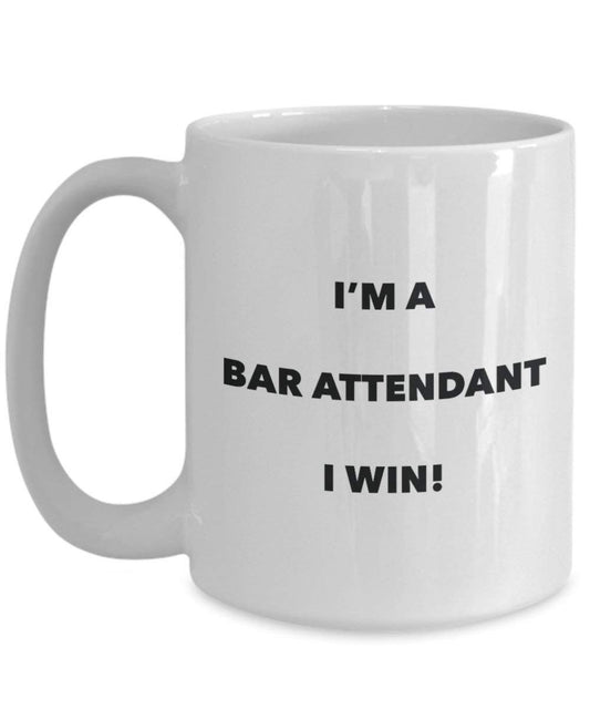 Bar Begleiter Tasse – I 'm a Bar Begleiter I Win. – Funny Kaffeetasse – Neuheit Geburtstag Weihnachten Gag Geschenke Idee