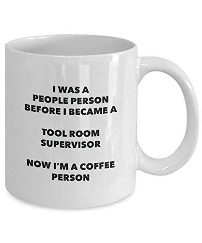 Outil pièce Supervisor Café personne Mug – Funny Tasse à thé de cacao – Anniversaire de Noël amateur de café mignon Gag Gifts Idée 15oz blanc