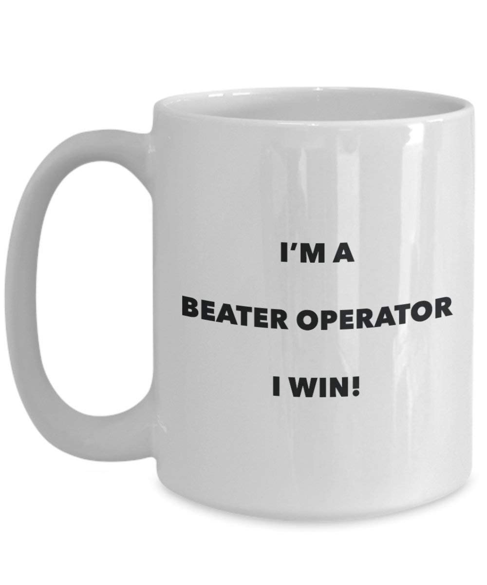 Schlägel Operator Tasse – I 'm a Schlägel Operator I Win. – Funny Kaffeetasse – Neuheit Geburtstag Weihnachten Gag Geschenke Idee 11oz weiß