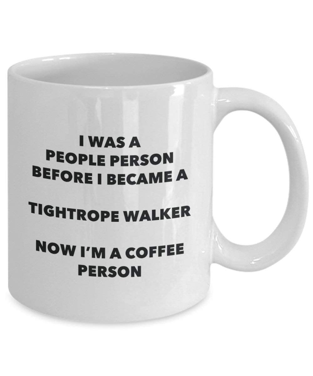 Tightrope Walker Coffee Person Mug - Funny Tea Cocoa Cup - Birthday Christmas Coffee Lover Cute Gag Gifts Idea