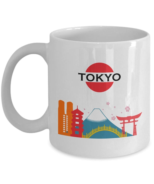 Tokyo Tasse – Lustige Teetasse für heiße Kakao-Kaffeetasse – Neuheit Geburtstag Weihnachten Jahrestag Gag Geschenkidee 11oz weiß