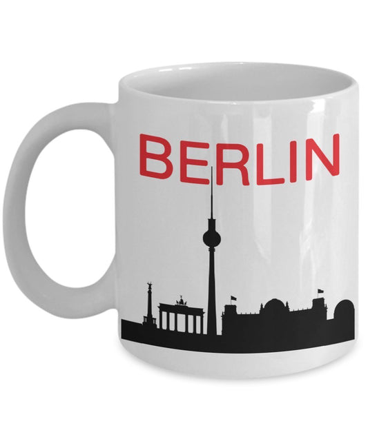 Berlin Reisebecher – Lustige Tee-Heiß-Kaffeetasse – Neuheit Geburtstag Weihnachten Jahrestag Gag Geschenk Idee
