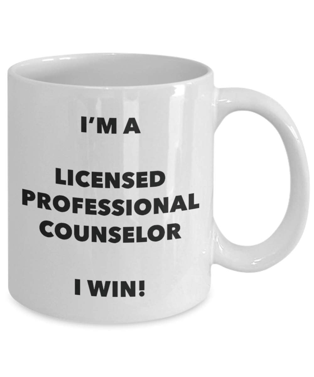 I'm a Licensed Professional Counselor Mug I win - Funny Coffee Cup - Birthday Christmas Gag Gifts Idea