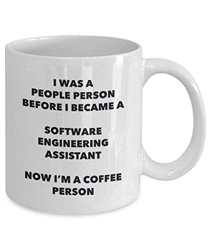 Software Engineering Assistant Kaffee Person Tasse – Funny Tee Kakao-Tasse – Geburtstag Weihnachten Kaffee Lover Cute Gag Geschenke Idee
