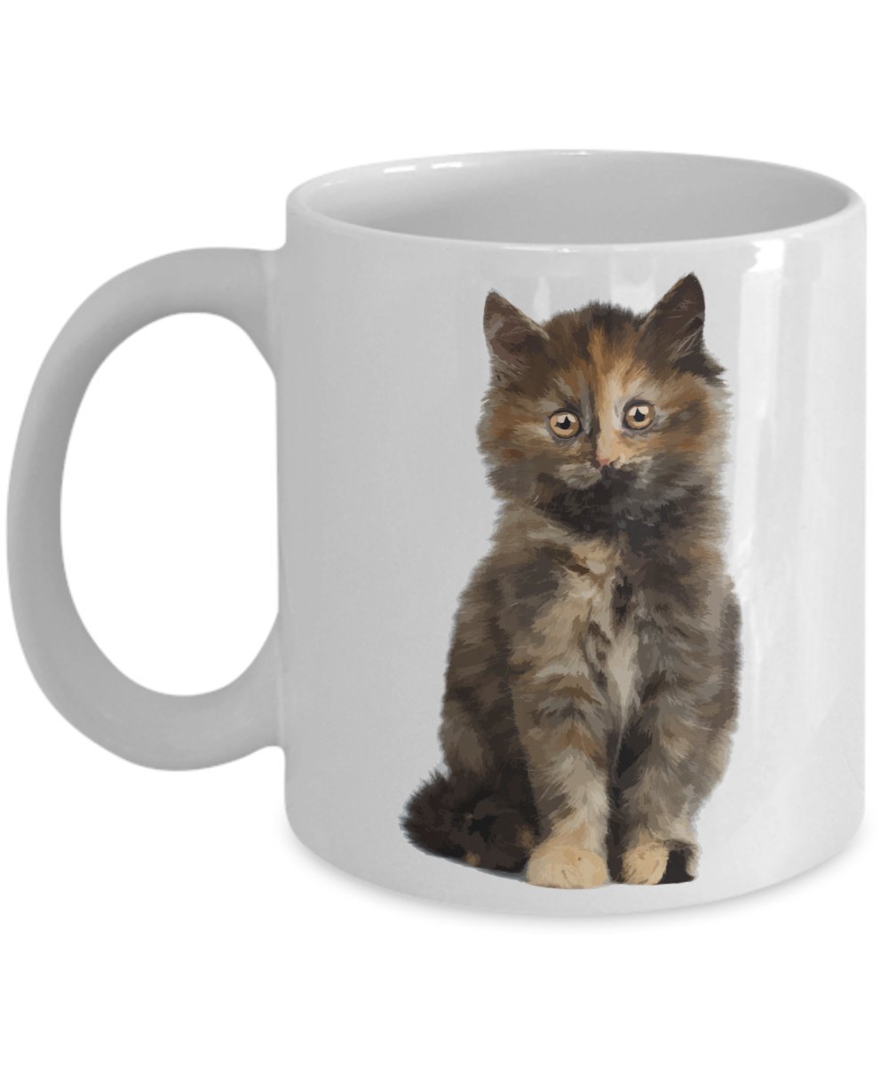 Tortie Cat Tasse – No – Lustige Teetasse für heiße Kakao – Neuheit Geburtstag Weihnachten Gag Geschenk Idee
