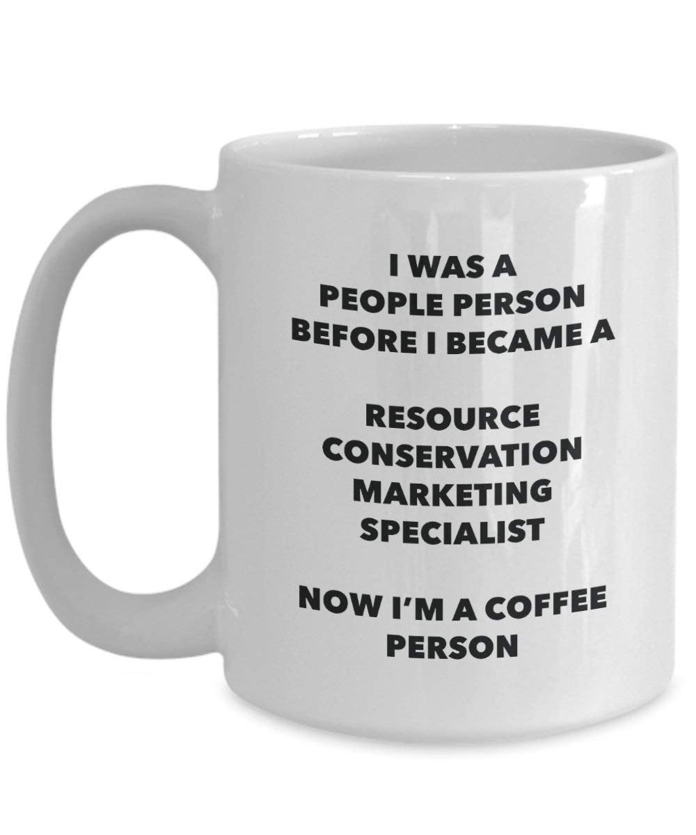 Conservation des ressources Marketing Specialist Café personne Mug – Funny Tasse à thé de cacao – Anniversaire de Noël amateur de café mignon Gag Gifts Idée 15oz blanc