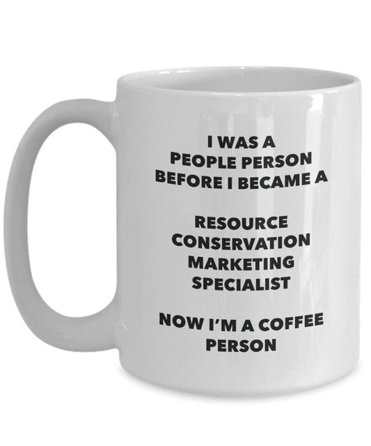 Conservation des ressources Marketing Specialist Café personne Mug – Funny Tasse à thé de cacao – Anniversaire de Noël amateur de café mignon Gag Gifts Idée 15oz blanc