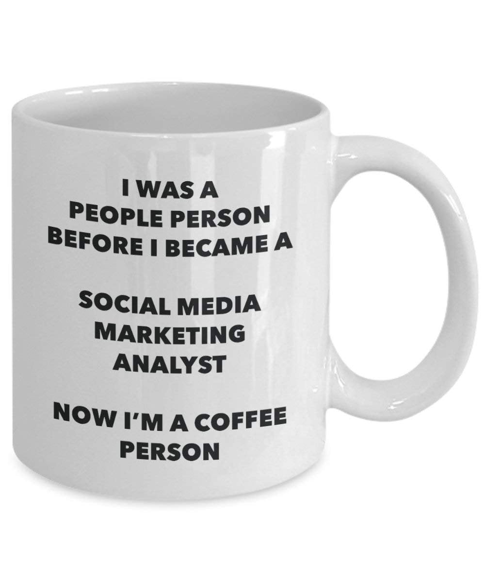 Social Media Marketing Analyst Kaffee Person Tasse – Funny Tee Kakao-Tasse – Geburtstag Weihnachten Kaffee Lover Cute Gag Geschenke Idee