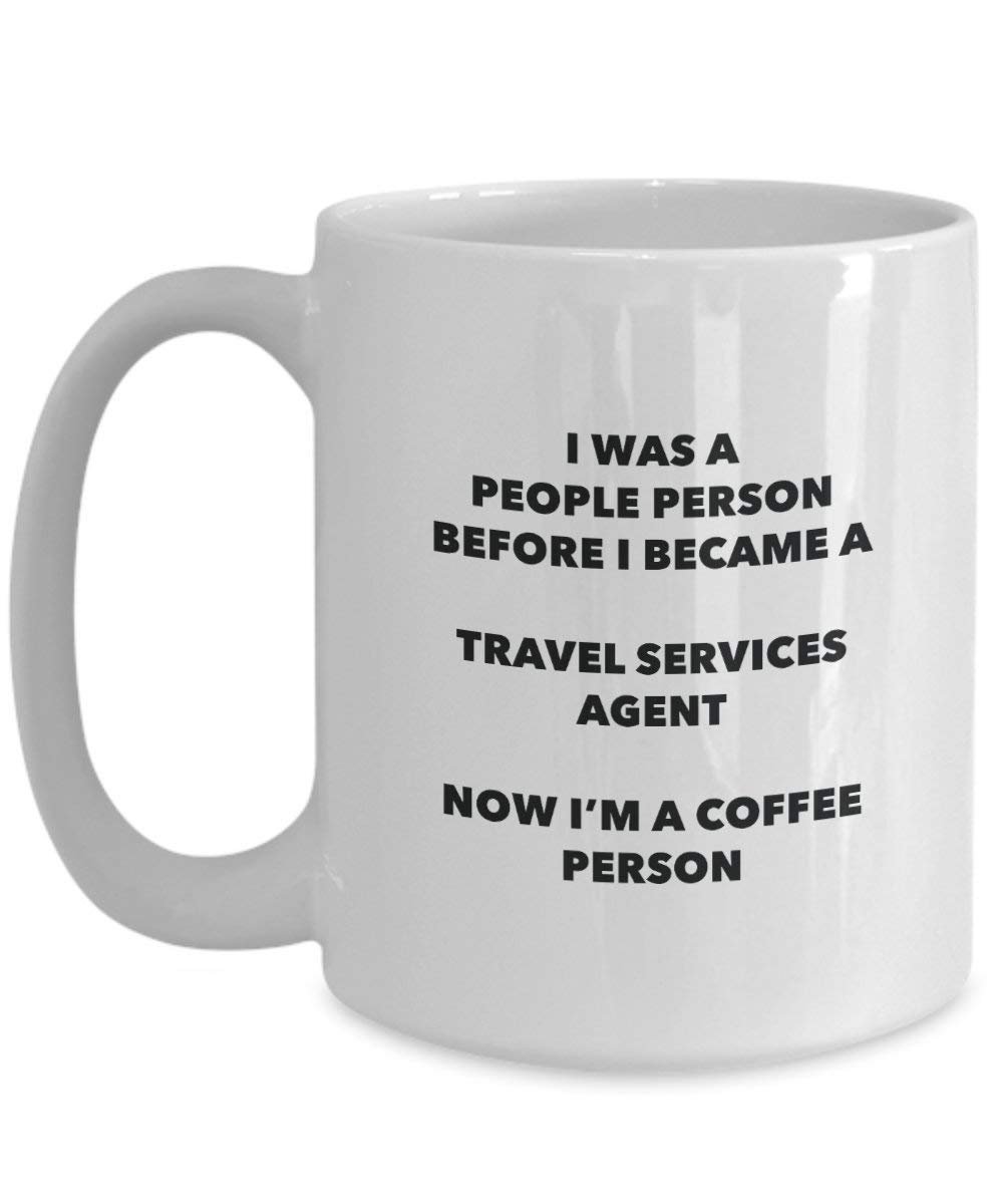 viaggio servizi agente cacao persona – Tazza da tè caffè tazza – Birthday Christmas Coffee Lover cute GAG regalo idea 11oz Infradito colorati estivi, con finte perline