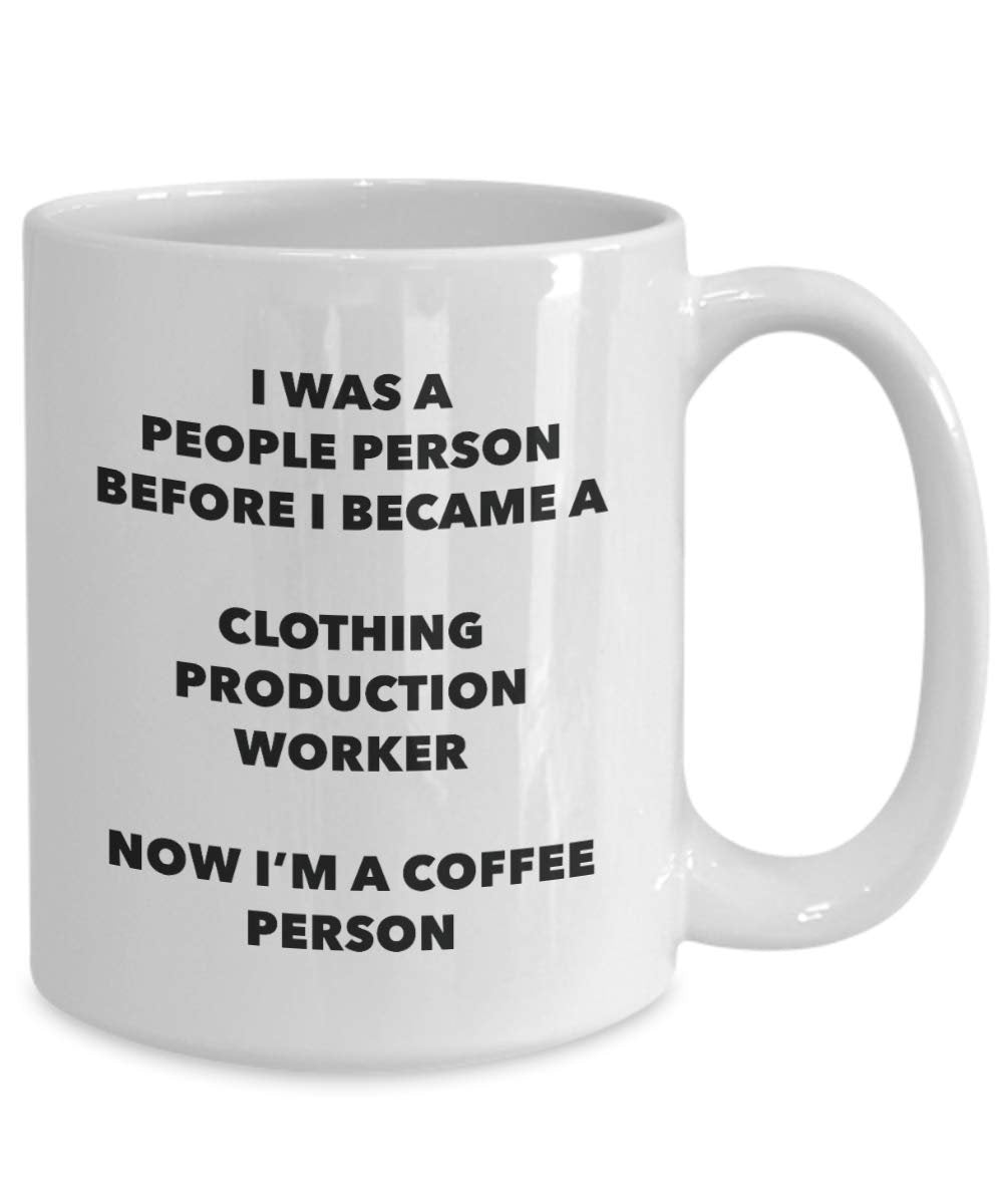Vêtements Production Travailleur Mug – Je suis d'une Production Vêtements Travailleur I Win. – Funny Tasse à café – Idée de cadeaux de Noël d'anniversaire 11oz blanc