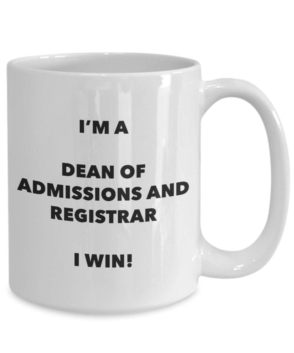 I' m A Dean di Ricoveri e Registrar tazza i Win. – Funny Coffee Cup – novelty Birthday Christmas GAG regalo idea 15oz Infradito colorati estivi, con finte perline