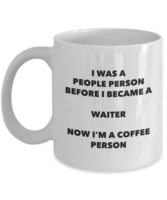 Waiter Coffee Person Mug - Funny Tea Cocoa Cup - Birthday Christmas Coffee Lover Cute Gag Gifts Idea