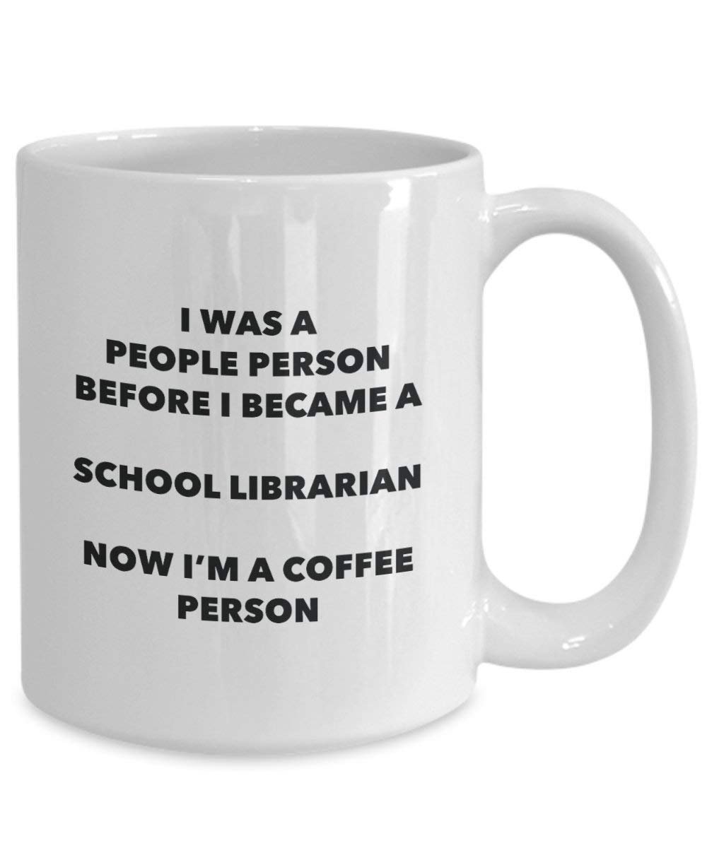 Schule Bibliothekar Kaffee Person Tasse – Funny Tee Kakao-Tasse – Geburtstag Weihnachten Kaffee Lover Cute Gag Geschenke Idee